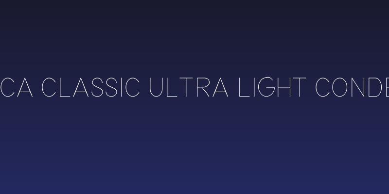 Nordica Classic Ultra Light Condensed Social Header