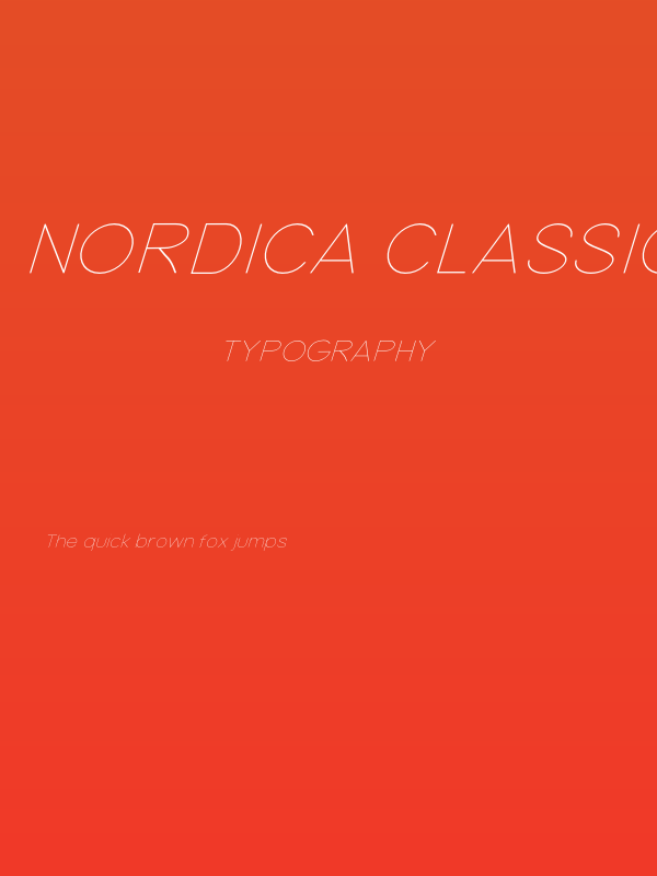 Nordica Classic Ultra Light Extended Oblique Poster