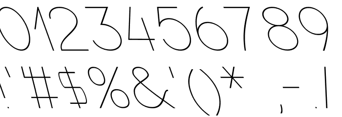 Nordica Classic Ultra Light Extended Opposite Oblique Font OTHER CHARS