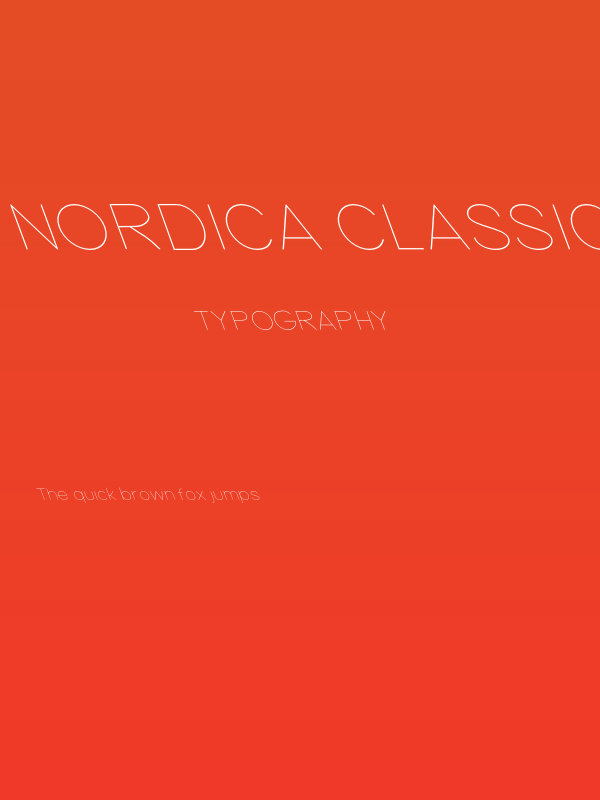 Nordica Classic Ultra Light Extended Opposite Oblique Poster