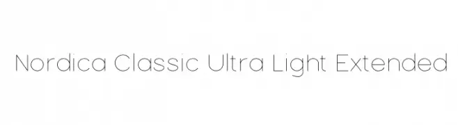 Nordica Classic Ultra Light Extended  नि: शुल्क फ़ॉन्ट्स डाउनलोड