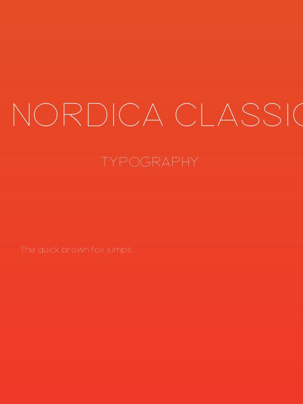 Nordica Classic Ultra Light Extended Poster