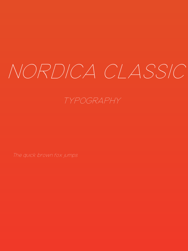 Nordica Classic Ultra Light Oblique Poster
