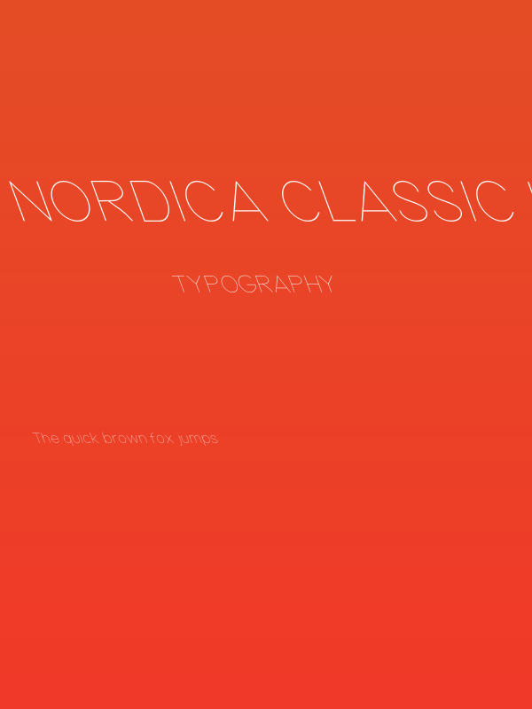 Nordica Classic Ultra Light Opposite Oblique Poster