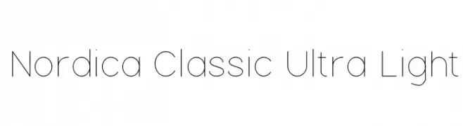 Nordica Classic Ultra Light  تنزيل الخطوط