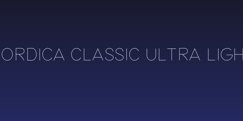 Nordica Classic Ultra Light Social Header