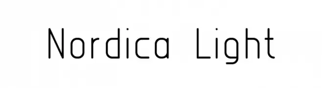 Nordica  Light  Frei Schriftart Herunterladen