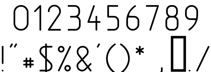 Nordica Light Font OTHER CHARS