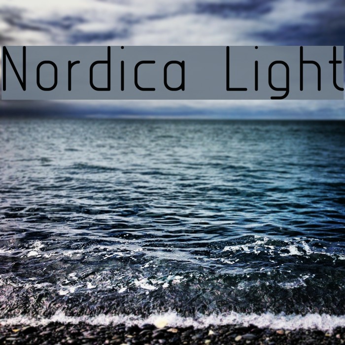 Nordica Light Font examples