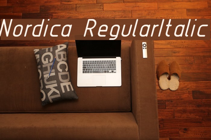 Nordica RegularItalic Font examples