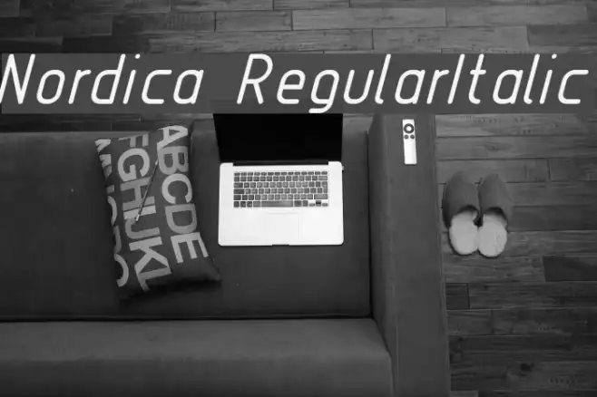 Nordica  RegularItalic Example 2