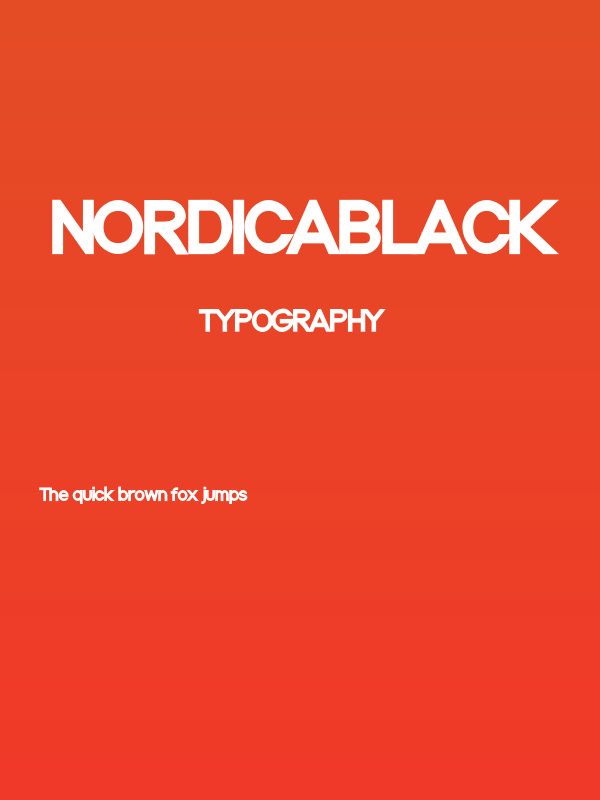 NordicaBlack Poster