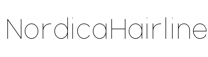 NordicaHairline Font