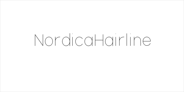 NordicaHairline Logo