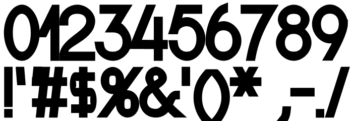 NordicaRegular Font OTHER CHARS