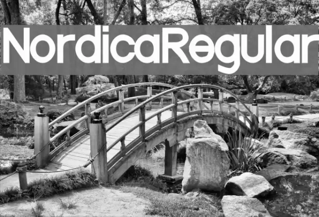 NordicaRegular फ़ॉन्ट examples