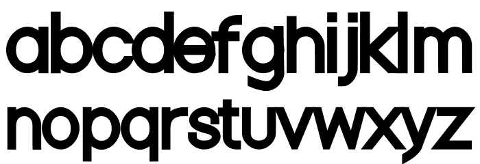 NordicaRegular Font LOWERCASE