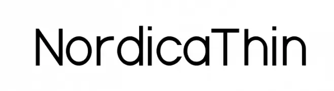 NordicaThin  Fuentes Gratis Descargar