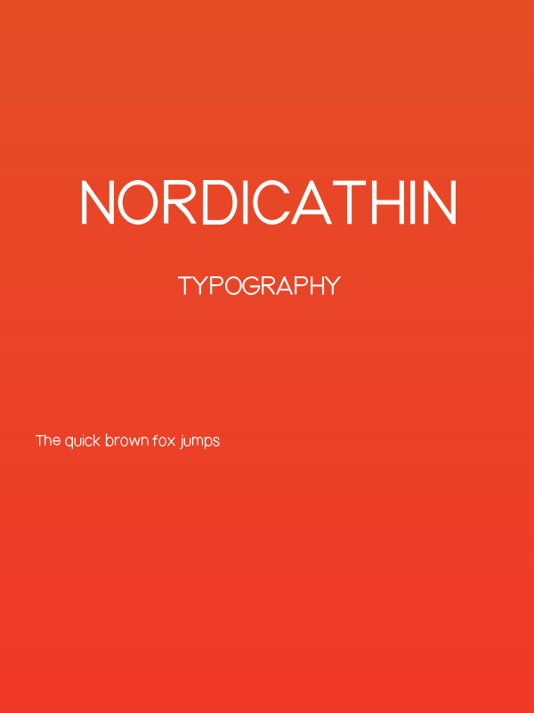 NordicaThin Poster