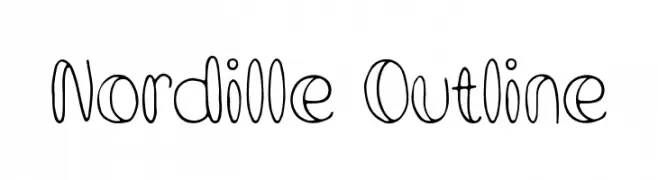 Nordille Outline  नि: शुल्क फ़ॉन्ट्स डाउनलोड