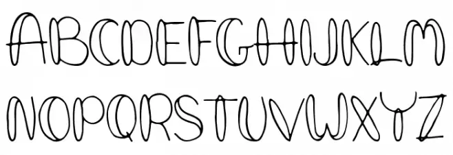 Nordille Outline 字体 大写