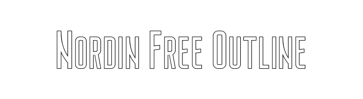 Nordin Free Outline  フリーフォントのダウンロード