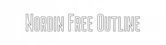 Nordin Free Outline  Fuentes Gratis Descargar