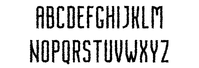 Nordin Free Rough Font LOWERCASE