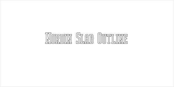 Nordin Slab Outline Logo