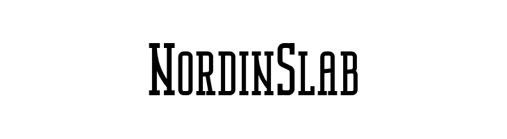 Nordin Slab  नि: शुल्क फ़ॉन्ट्स डाउनलोड