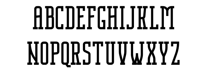 Nordin Slab Font LOWERCASE