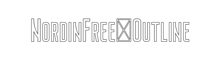 NordinFree-Outline  Fuentes Gratis Descargar