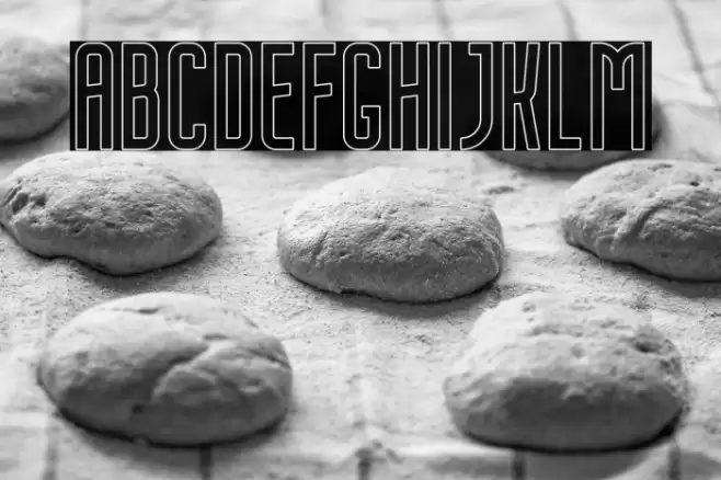 NordinFree-Outline Font examples