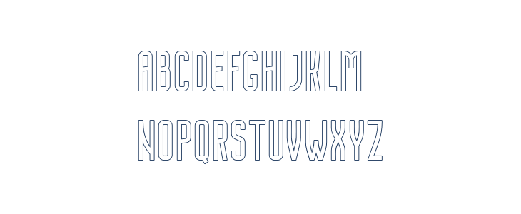 NordinFree-Outline Lowercase