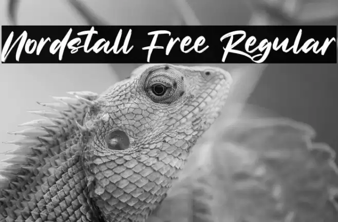 Nordstall Free Regular Font examples
