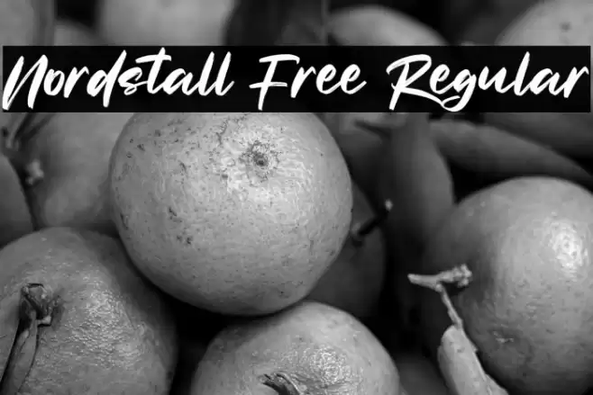 Nordstall Free Regular Font examples