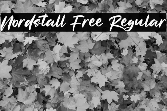 Nordstall Free Regular Font examples