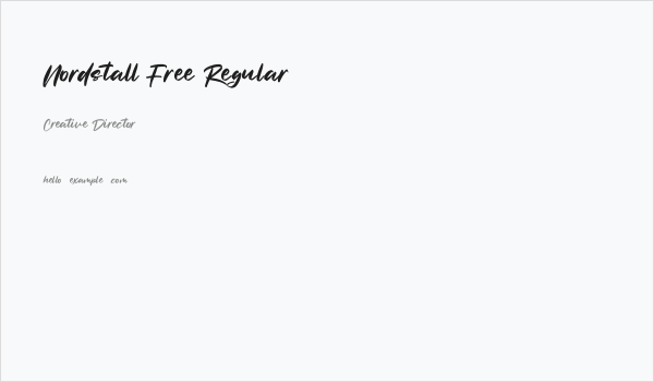 Nordstall Free Regular Business Card