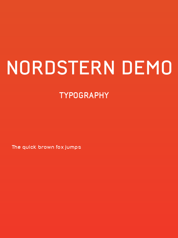 Nordstern Demo Bold Poster