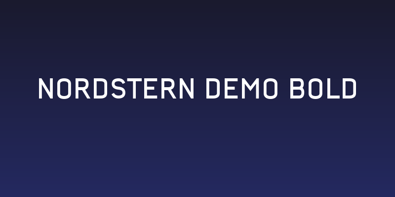 Nordstern Demo Bold Social Header