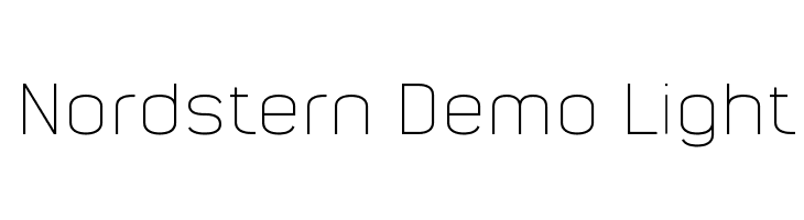 Nordstern Demo Light  नि: शुल्क फ़ॉन्ट्स डाउनलोड