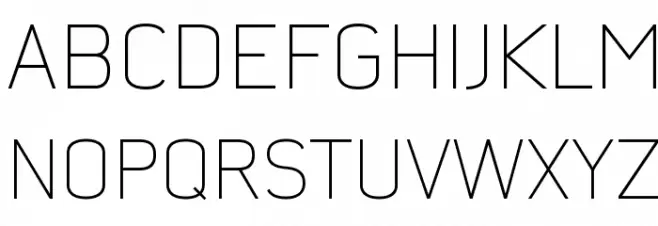 Nordstern Demo Light Caratteri MAIUSCOLE