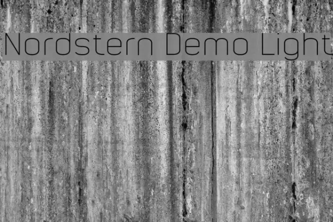 Nordstern Demo Light Font examples