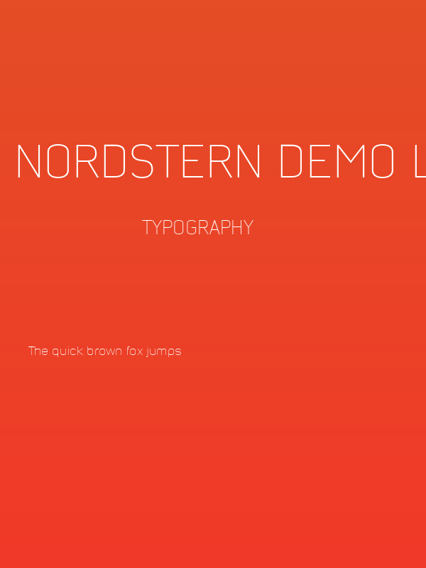 Nordstern Demo Light Poster
