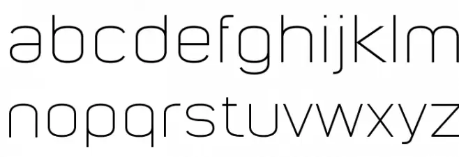 Nordstern Demo Light Schriftart Kleinbuchstaben