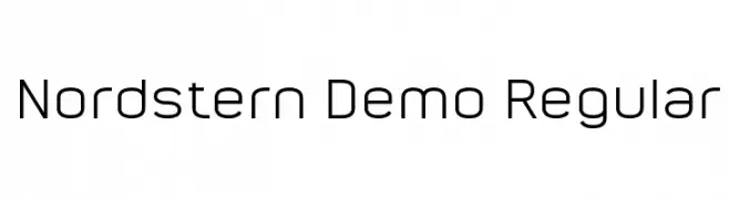 Nordstern Demo Regular  フリーフォントのダウンロード