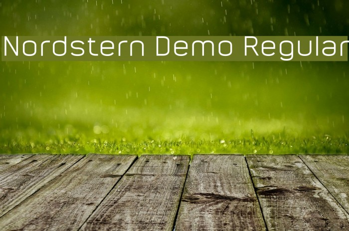 Nordstern Demo Regular Font examples