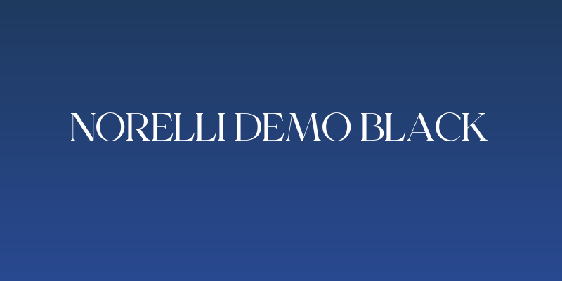 Norelli Demo Black Social Header