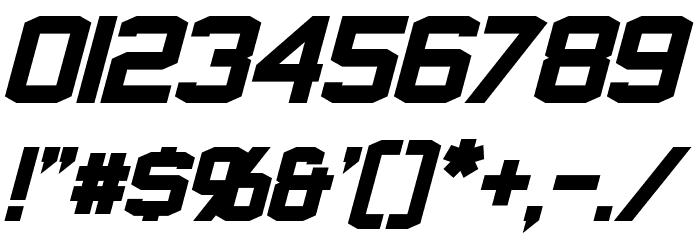 Norfolk Bold Italic Font OTHER CHARS