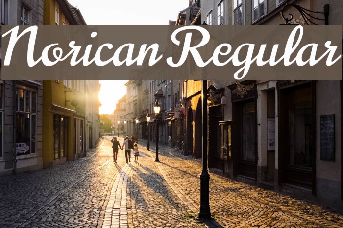 Norican Regular Font examples